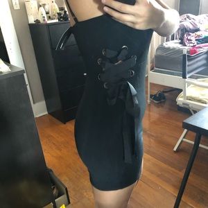 Fashion nova “More than friends lace up dress”